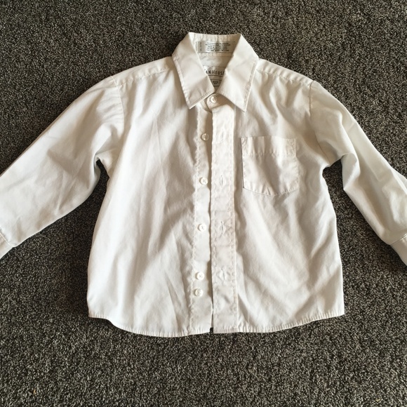 4t white dress shirt